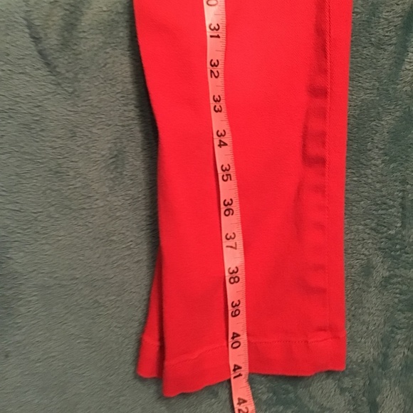 💚3/$25 Jones New York stretch size 8 deep orange jeans - Picture 9 of 14
